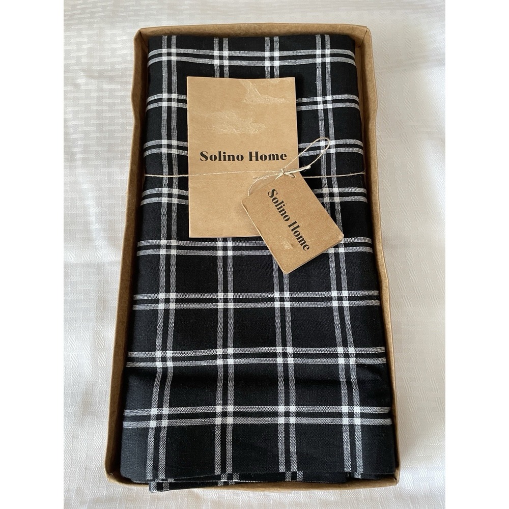 Solino Home Linen Square Tablecloth - Marseille Plaid